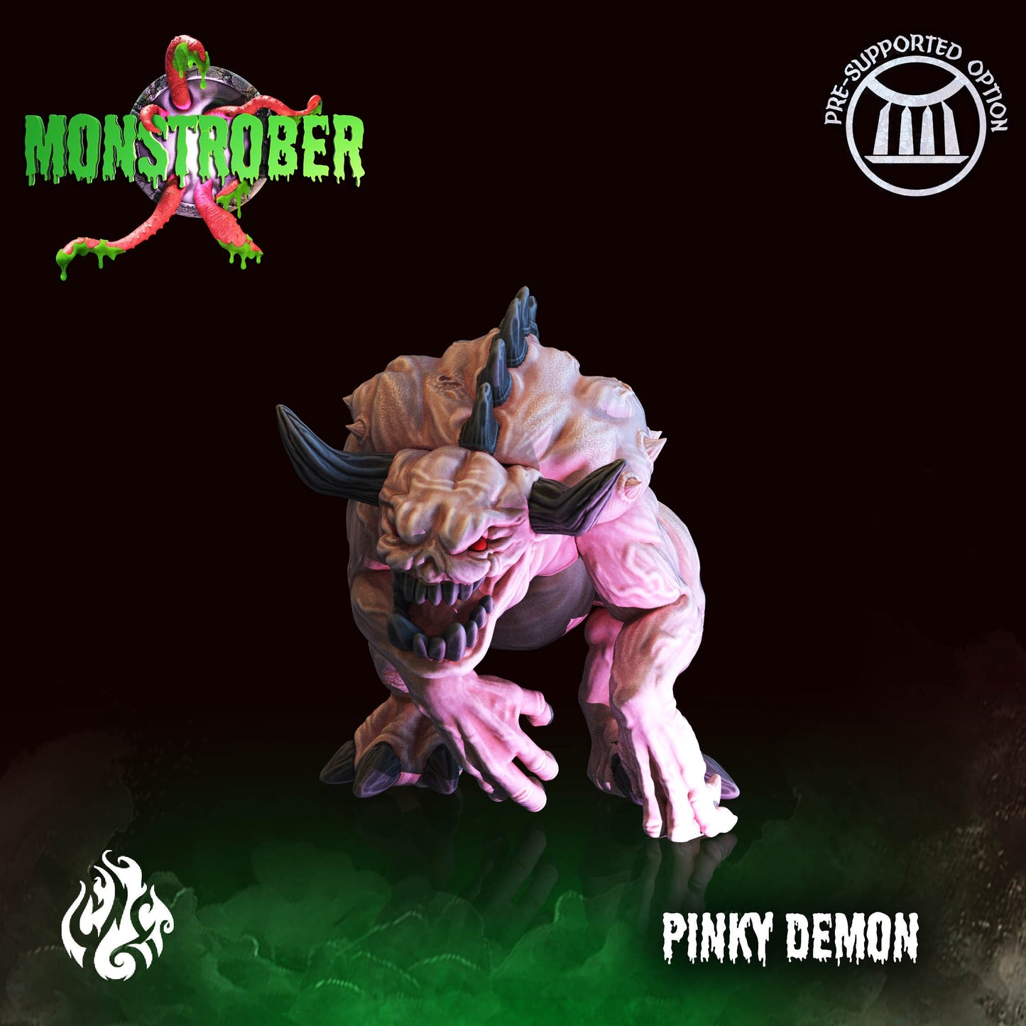 Pinky Demon Tabletop Miniature | Monstrober 2021 Collection | Crippled God Foundry