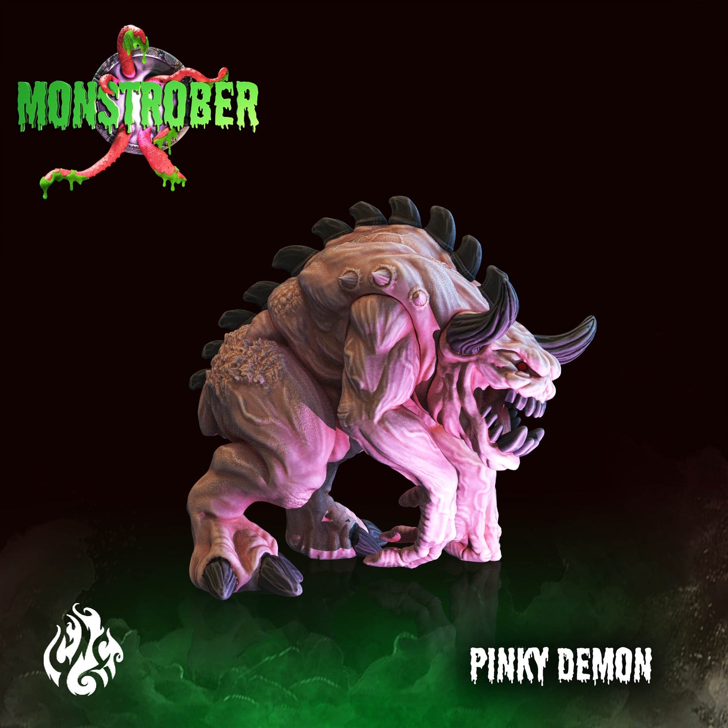 Pinky Demon Tabletop Miniature | Monstrober 2021 Collection | Crippled God Foundry