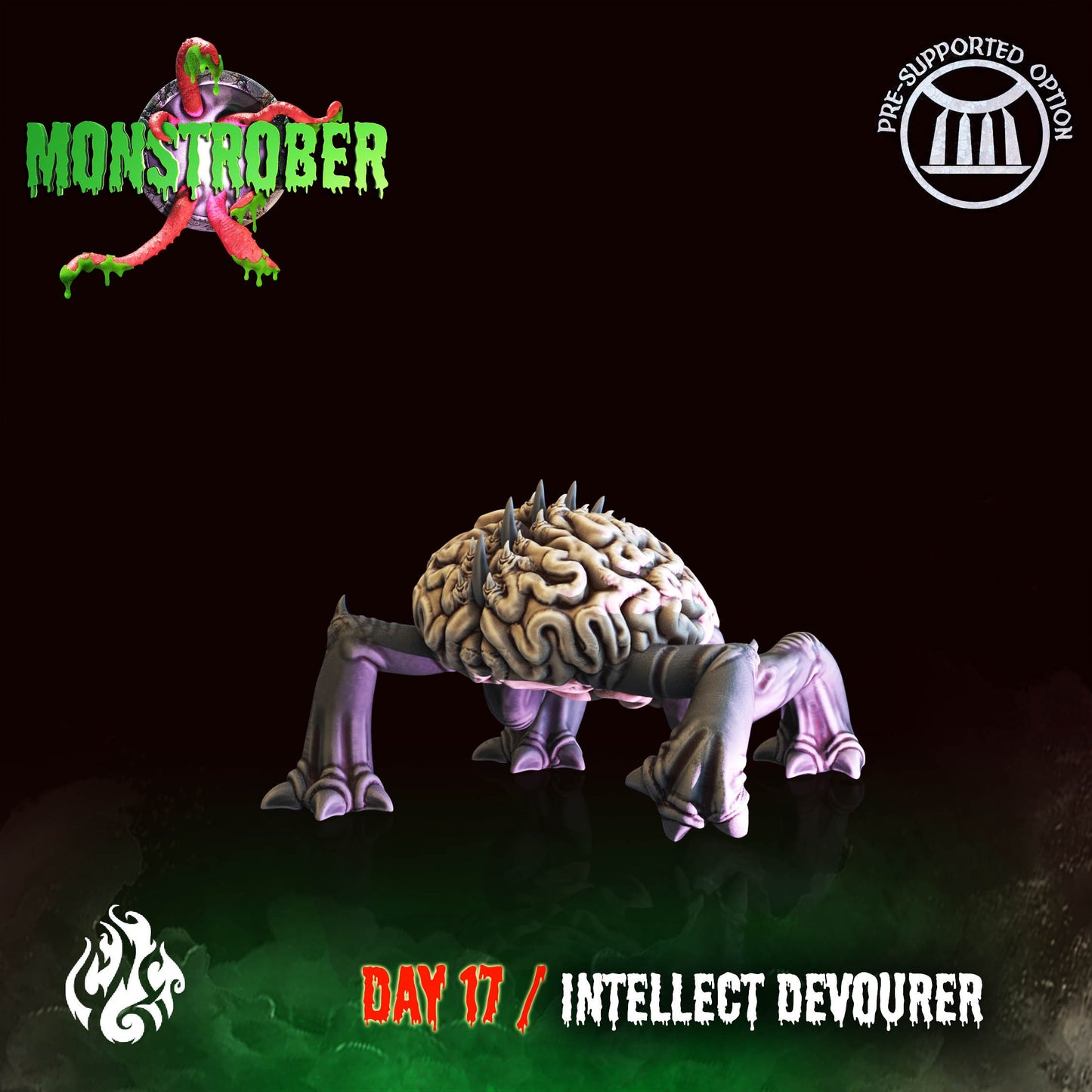 Intellect Devourer Tabletop Miniature | Monstrober 2021 Collection | Crippled God Foundry