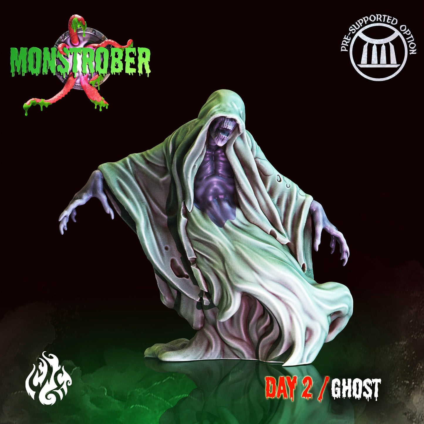 Ghost Tabletop Miniature | Monstrober 2021 Collection | Crippled God Foundry