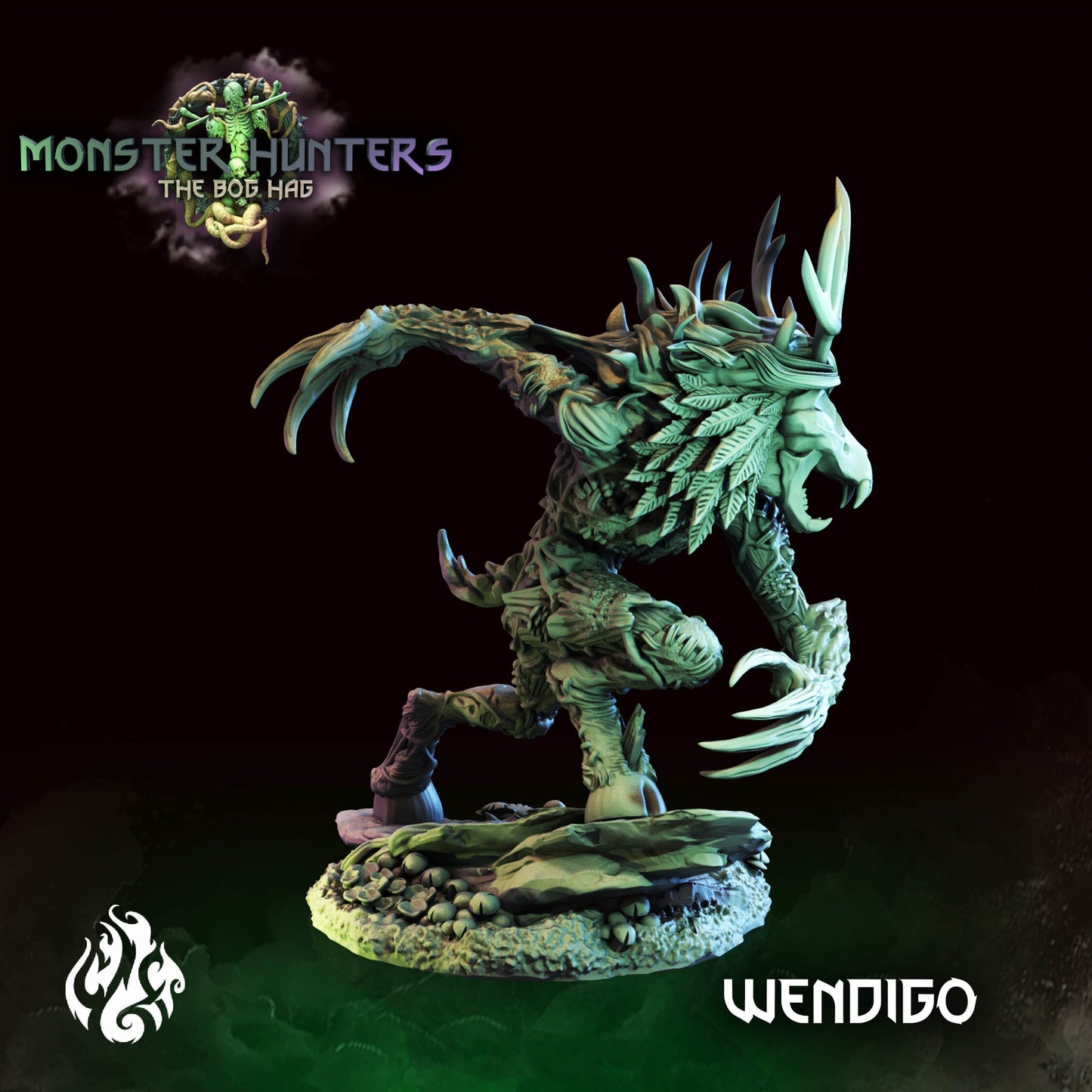 Wendigo Tabletop Figure | Monster Hunters Collection | Crippled God Foundry