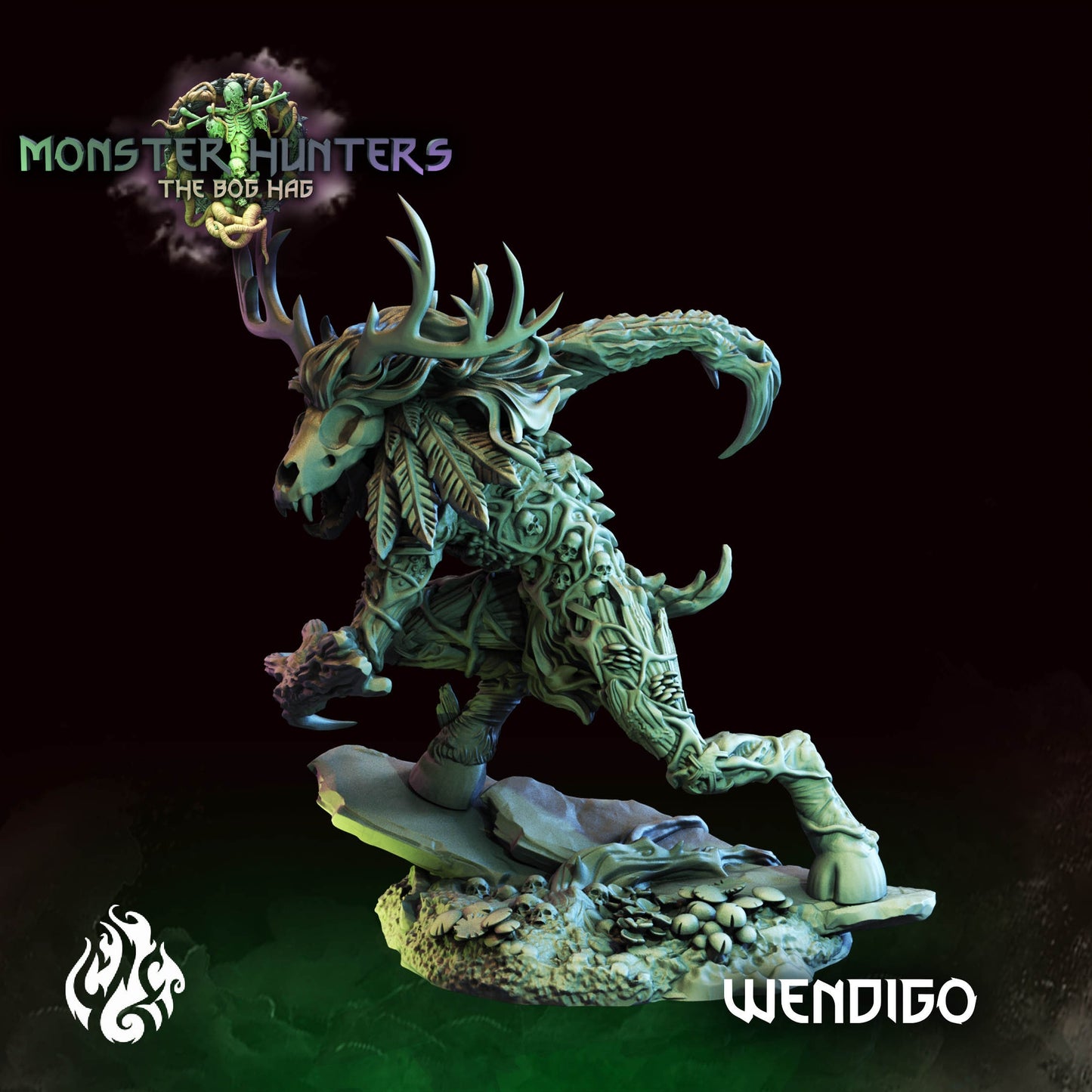 Wendigo Tabletop Figure | Monster Hunters Collection | Crippled God Foundry