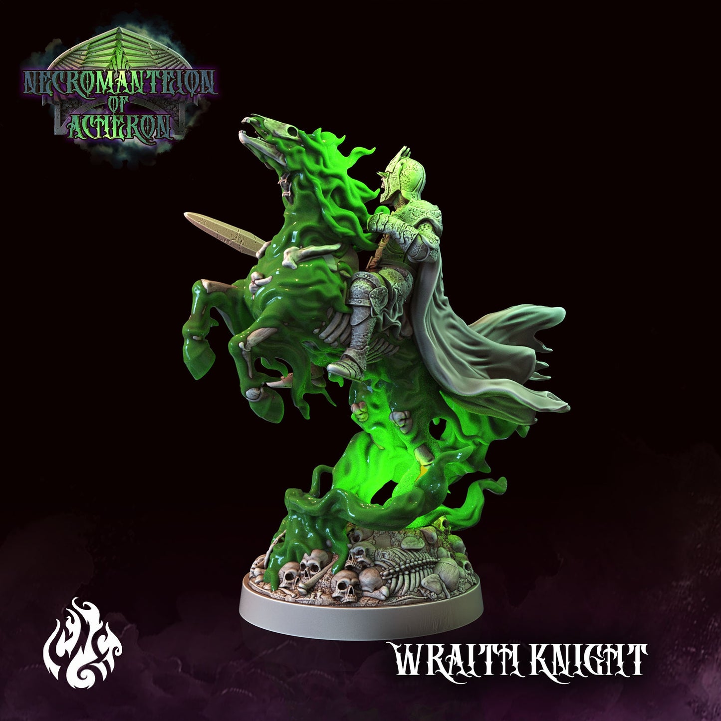 Wraith Knight Tabletop Figure | Necromanteion of Acheron Collection | Crippled God Foundry