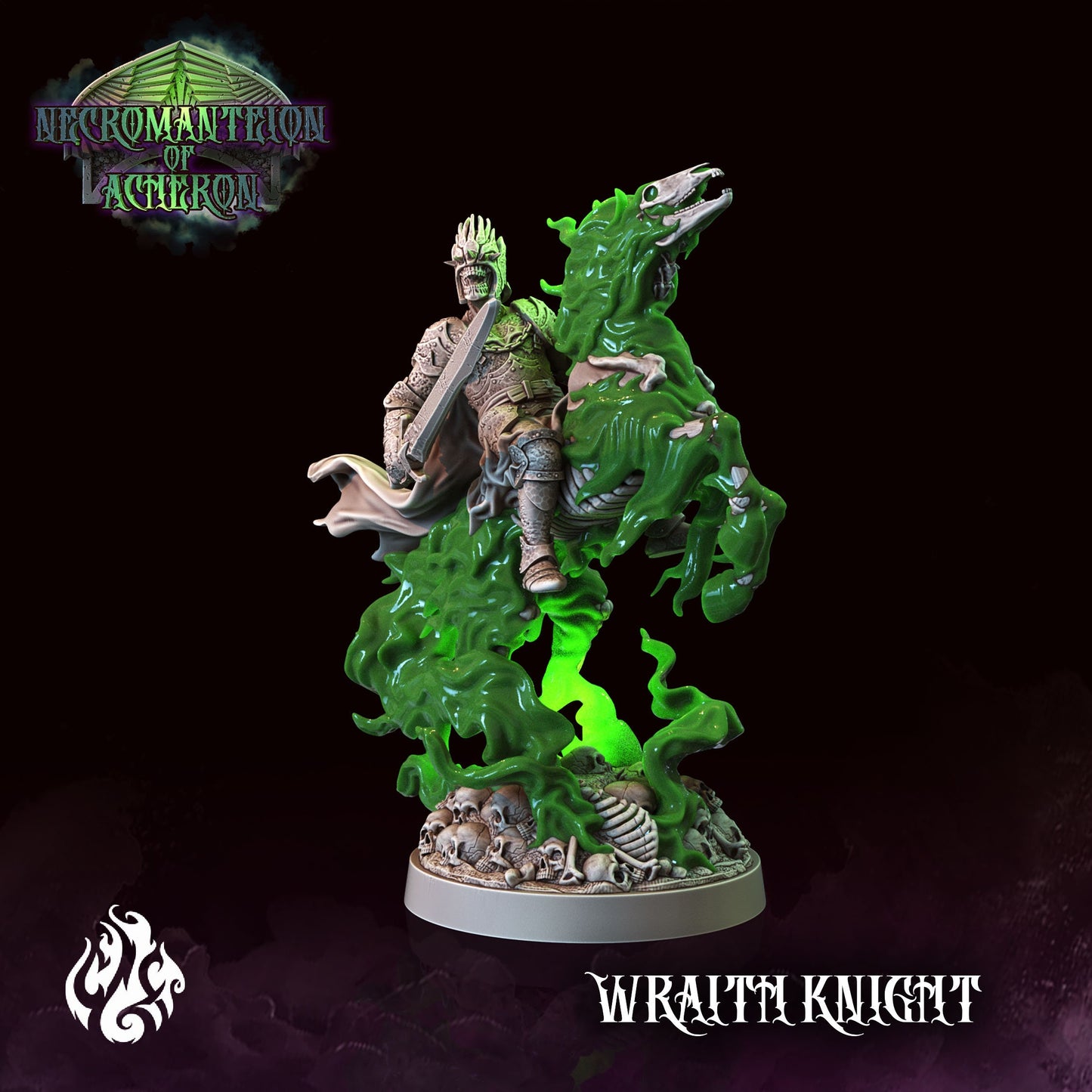 Wraith Knight Tabletop Figure | Necromanteion of Acheron Collection | Crippled God Foundry