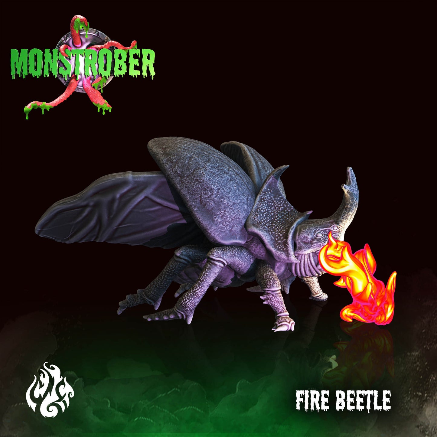 Fire Beetle Tabletop Miniature | Monstrober 2021 Collection | Crippled God Foundry