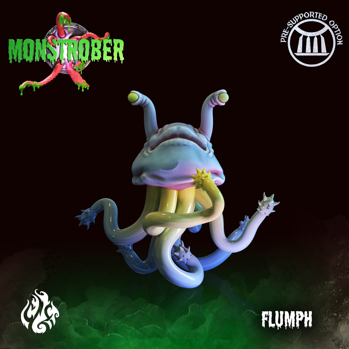 Flumph monster Tabletop Miniature | Monstrober 2021 Collection | Crippled God Foundry