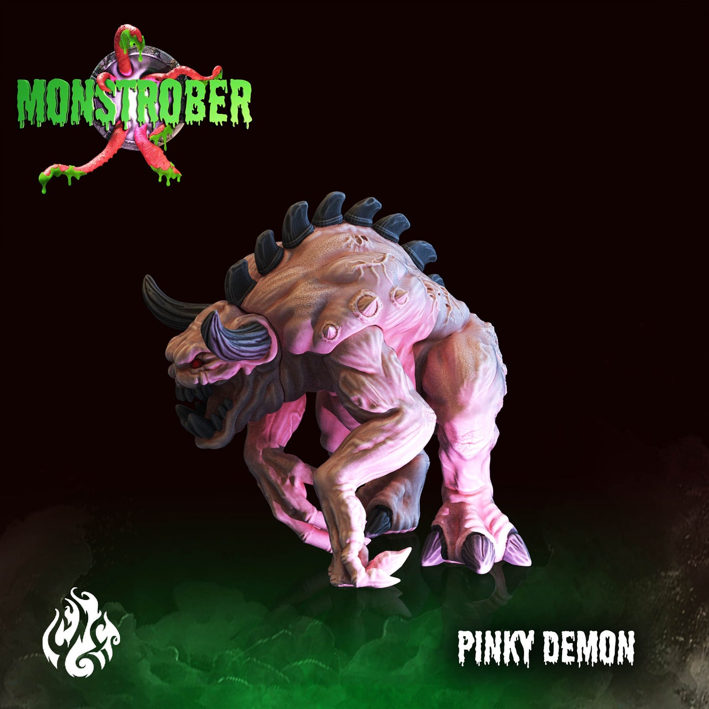 Pinky Demon Tabletop Miniature | Monstrober 2021 Collection | Crippled God Foundry