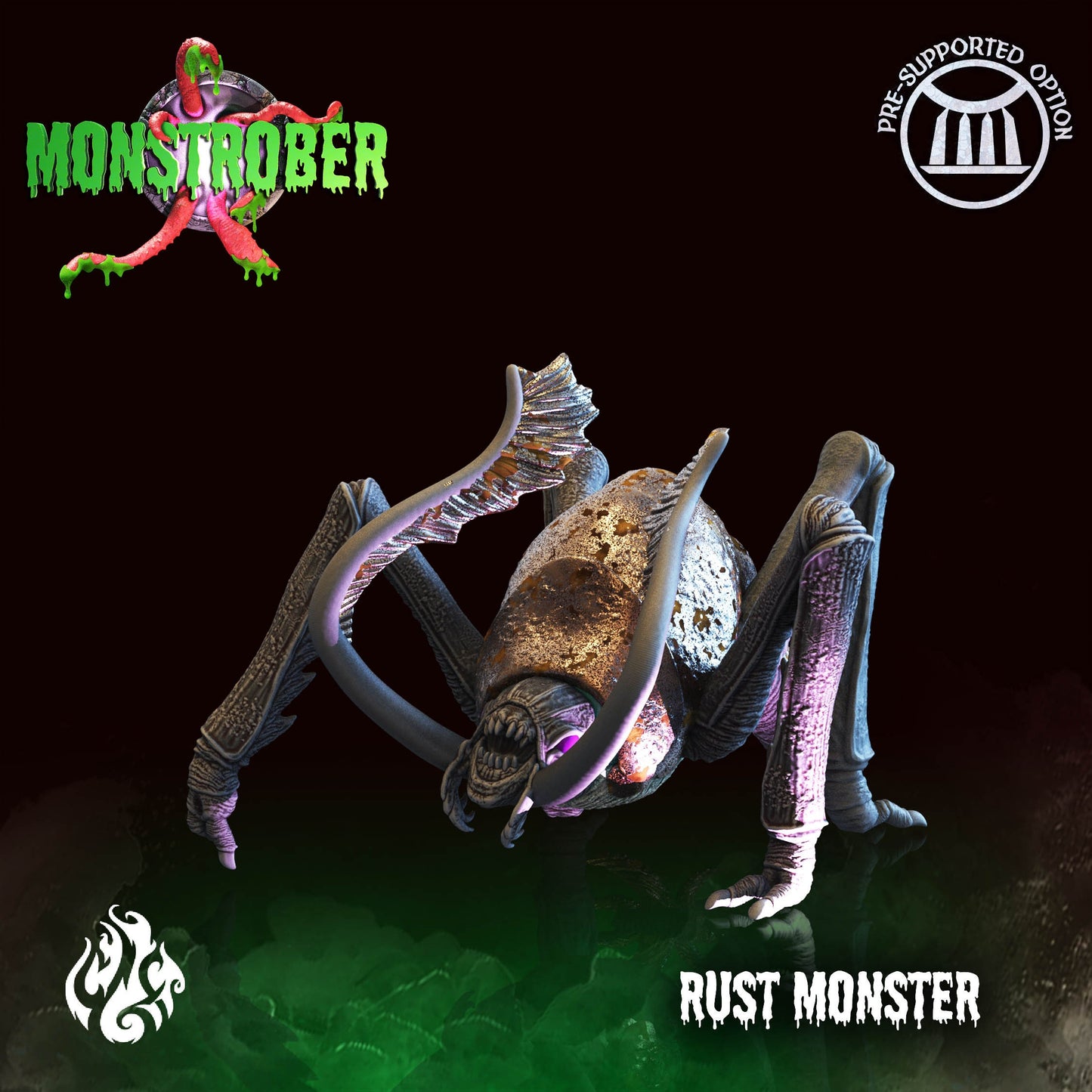 Rust Monster Tabletop Miniature | Monstrober 2021 Collection | Crippled God Foundry