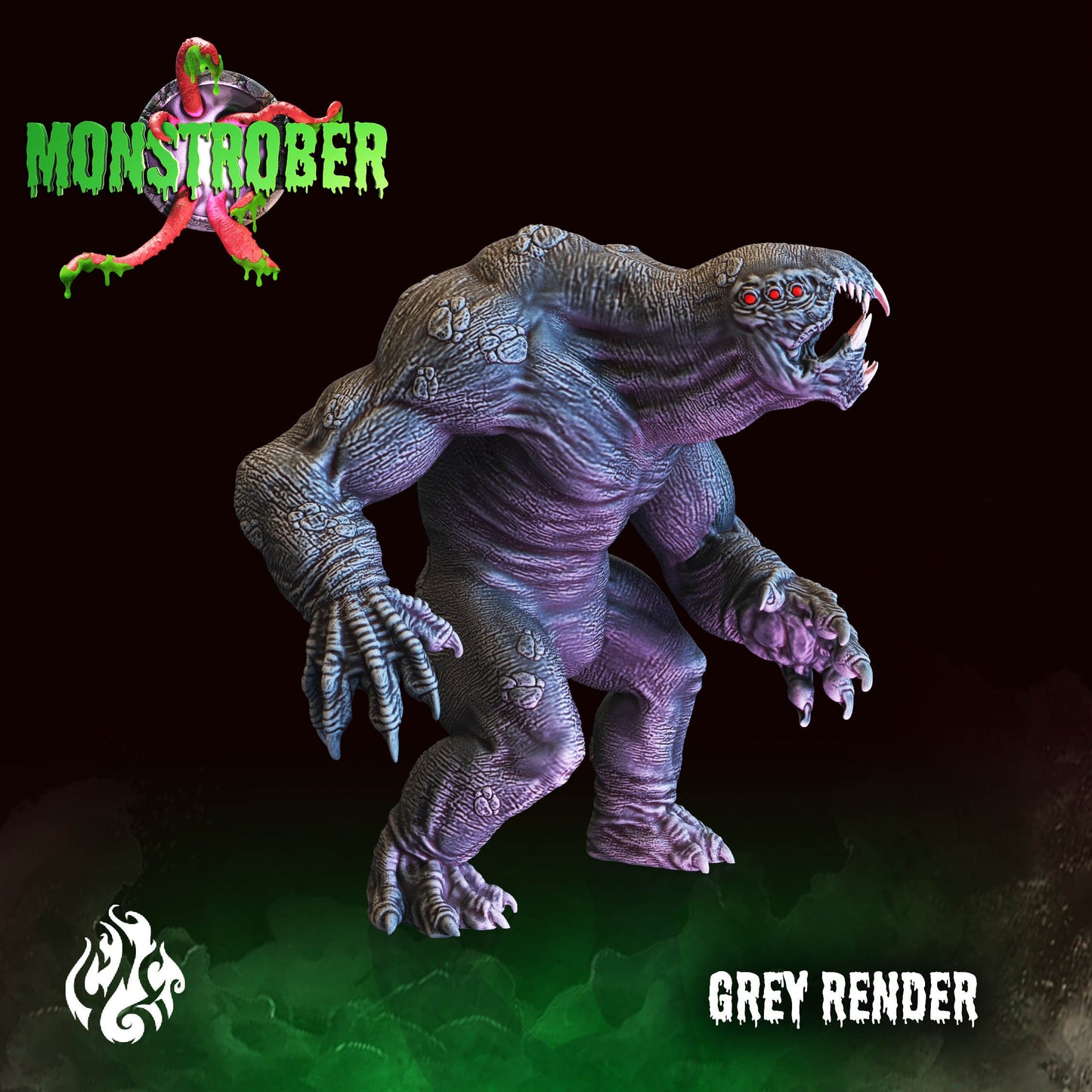 Grey Render Monster Tabletop Miniature | Monstrober 2021 Collection | Crippled God Foundry