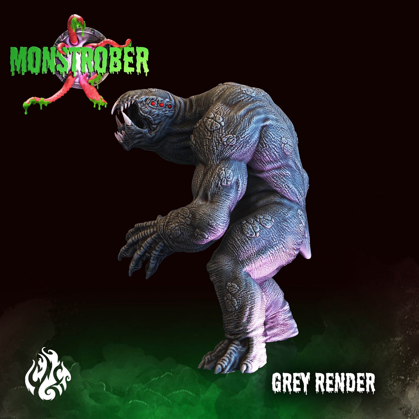 Grey Render Monster Tabletop Miniature | Monstrober 2021 Collection | Crippled God Foundry