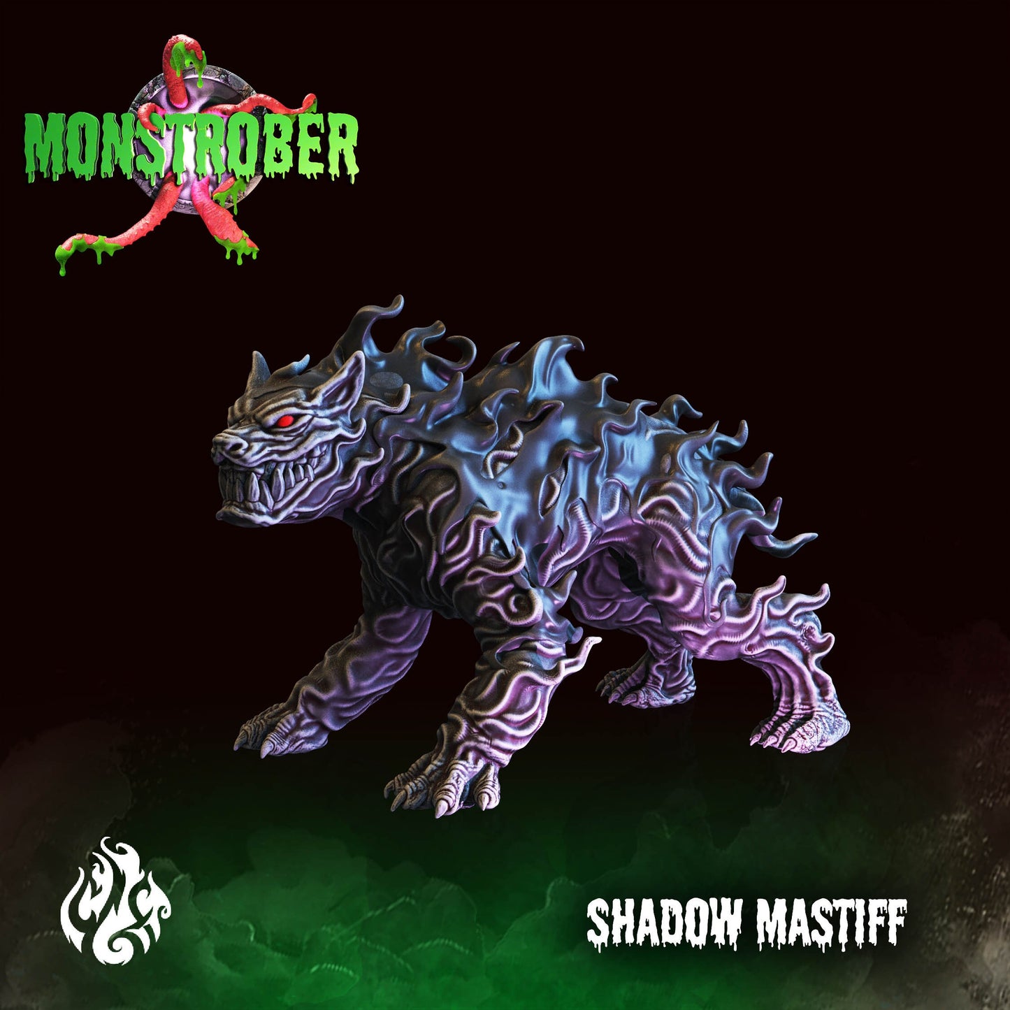 Shadow Mastiff Monster Tabletop Miniature | Monstrober 2021 Collection | Crippled God Foundry