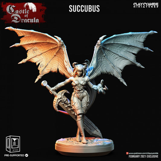 Succubus Resin Miniature | Castle of Dracula | Clay Cyanide Miniatures