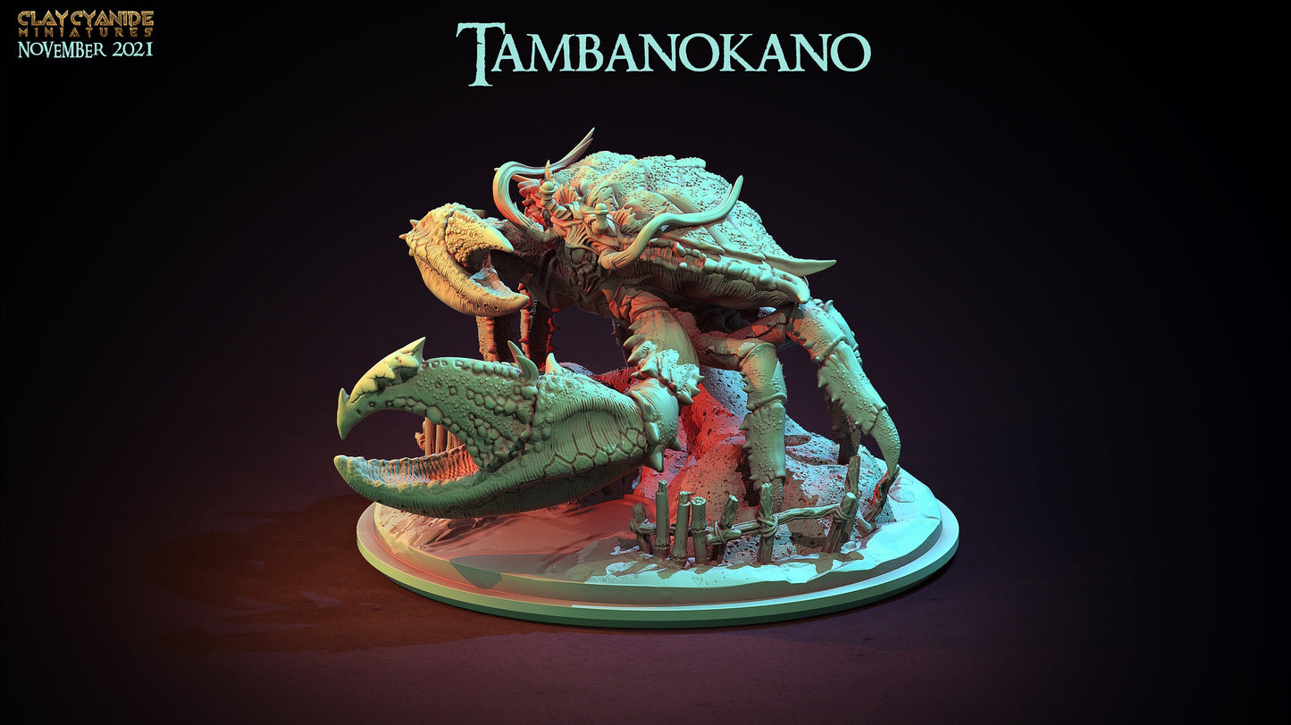 Tambanokano Giant Crab Creature Resin Miniature | Philippine Mythology Series RPG Tabletop | Clay Cyanide Miniatures