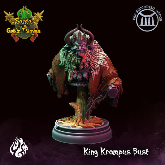 King Krampus Bust | Santa & The Goblin Thieves Collection | Crippled God Foundry