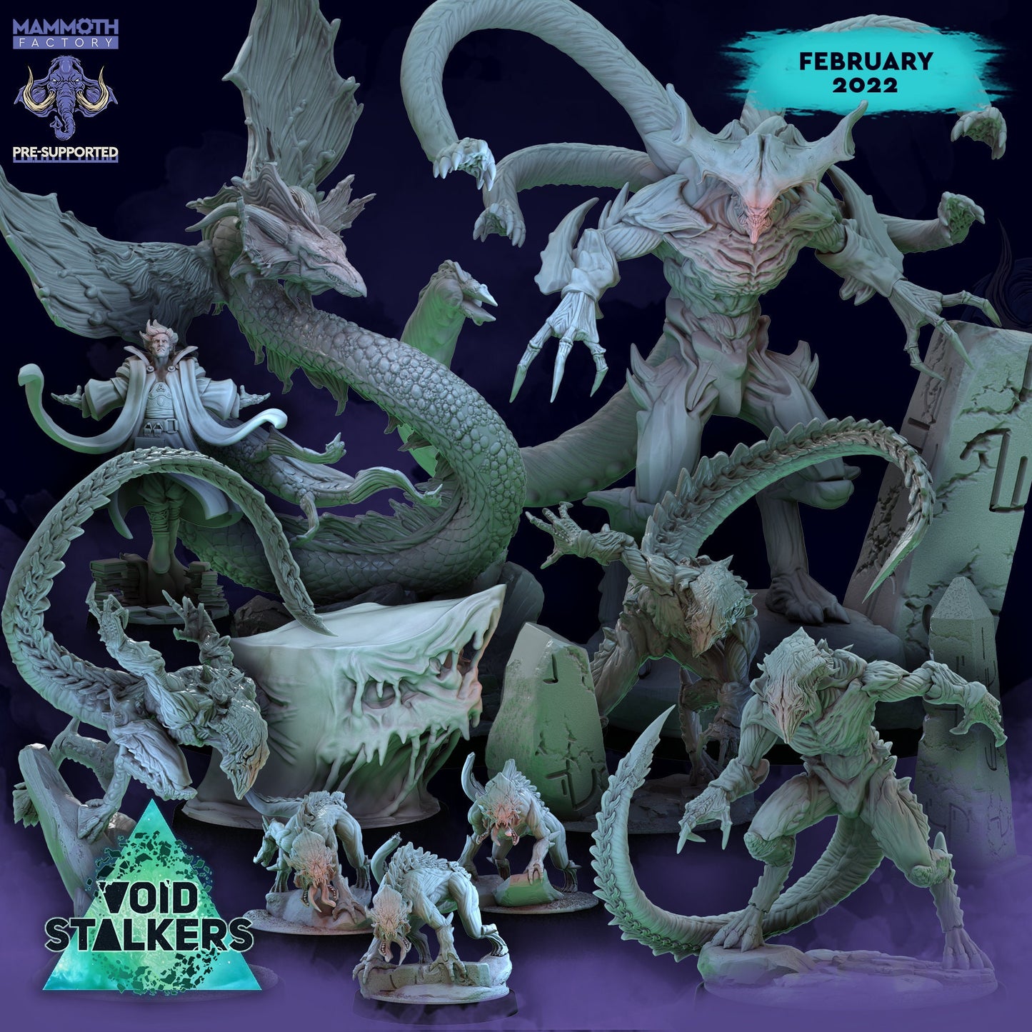 Storm Mage Tabletop Miniature | Void Stalkers Collection | Mammoth Factory