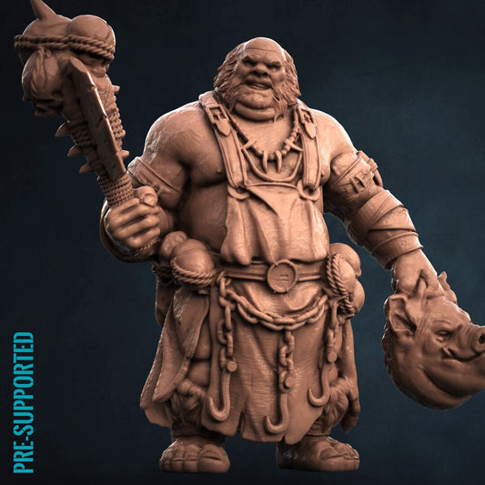 Ogre Butcher Resin Tabletop RPG Miniature | Print My Minis | Ogres