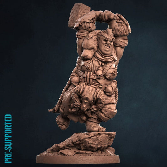 Ogre Queen Resin Tabletop RPG Miniature | Print My Minis | Ogres