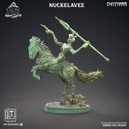 Nuckelavee Horse Demon Resin Miniature | Celtic Mythology Series RPG Tabletop | Clay Cyanide Miniatures