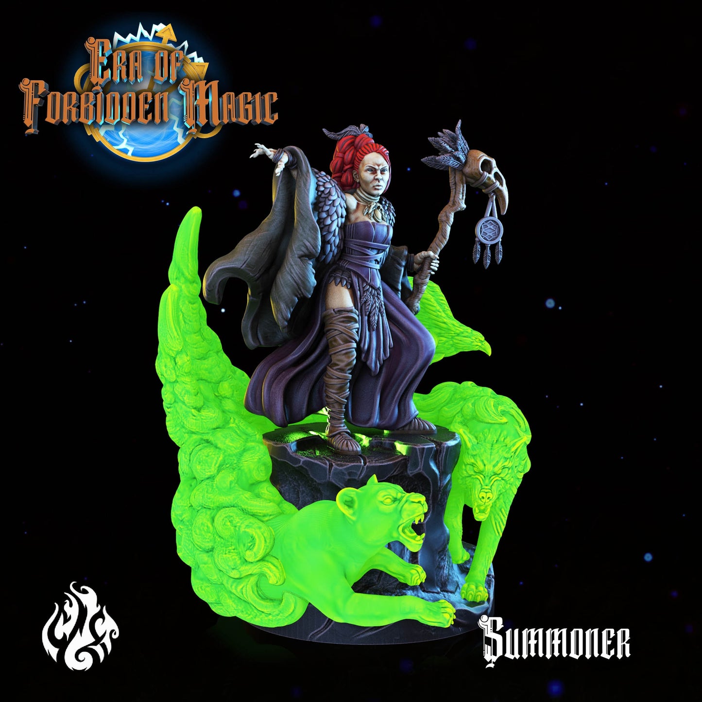 Summoner Tabletop RPG Miniature | Era Of Forgotten Magic Collection | Crippled God Foundry