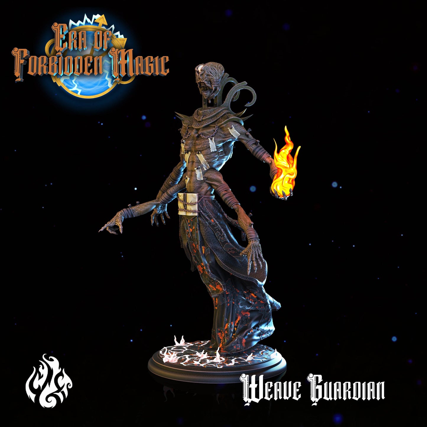 Weave Guardian Tabletop RPG Miniature | Era Of Forgotten Magic Collection | Crippled God Foundry