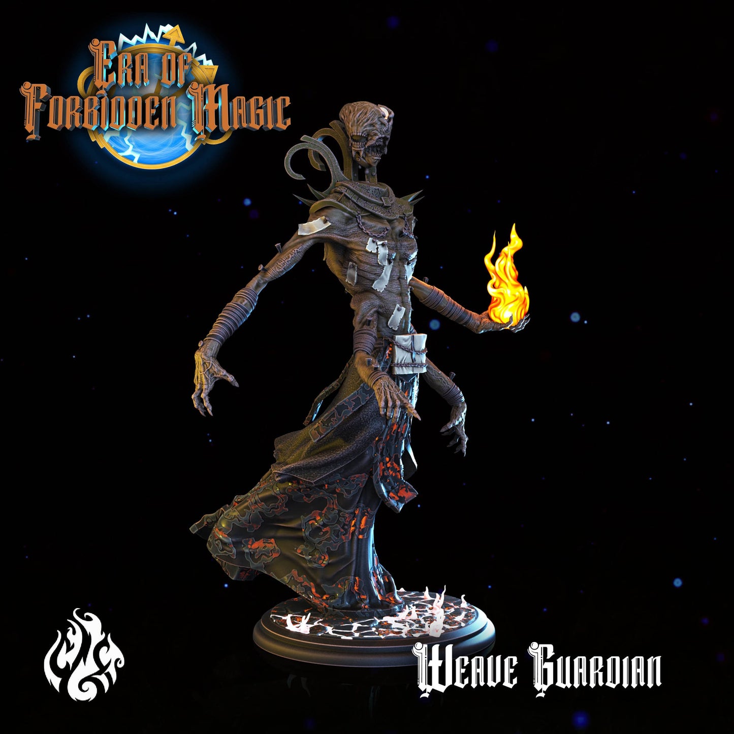 Weave Guardian Tabletop RPG Miniature | Era Of Forgotten Magic Collection | Crippled God Foundry