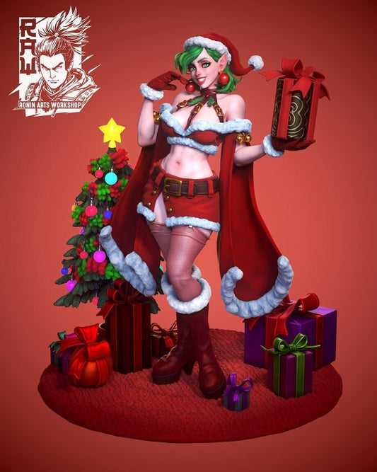 Polina the Christmas Elf Resin Pin Up Miniature | Ronin Arts Workshop RAW