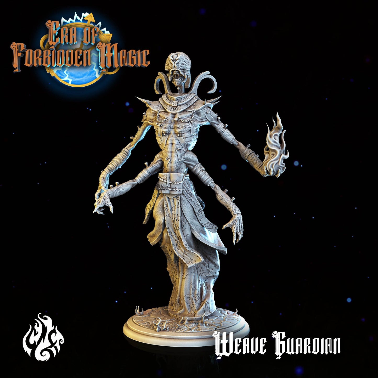 Weave Guardian Tabletop RPG Miniature | Era Of Forgotten Magic Collection | Crippled God Foundry