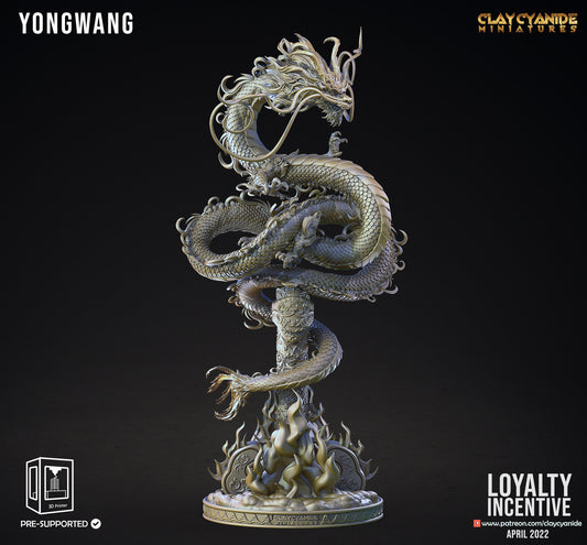 Yongwang the Dragon King Resin Miniature | Korean Mythology Series RPG Tabletop Miniatures | Clay Cyanide Miniatures