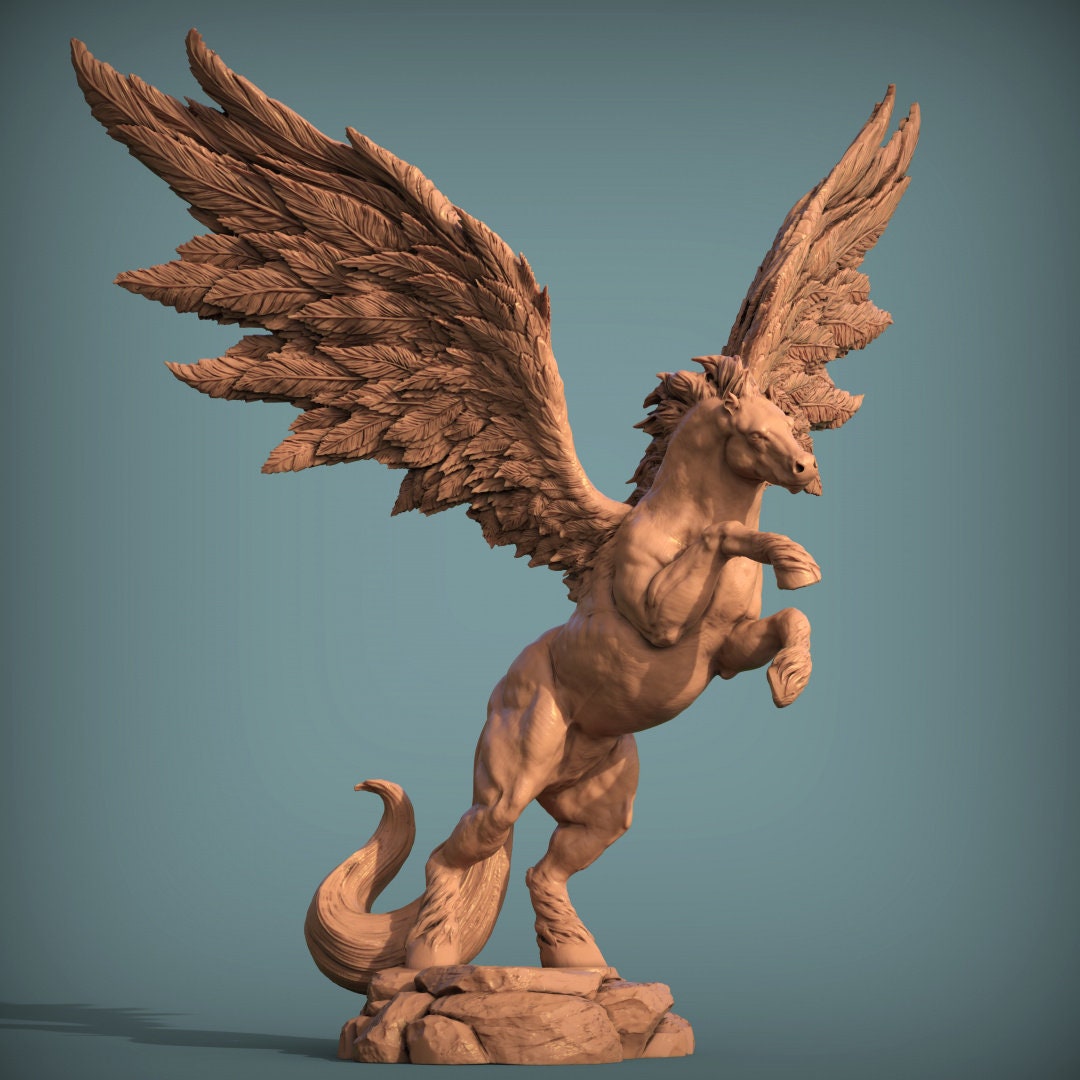 Pegasus Tabletop RPG Miniature | Print My Minis | Mythology 2