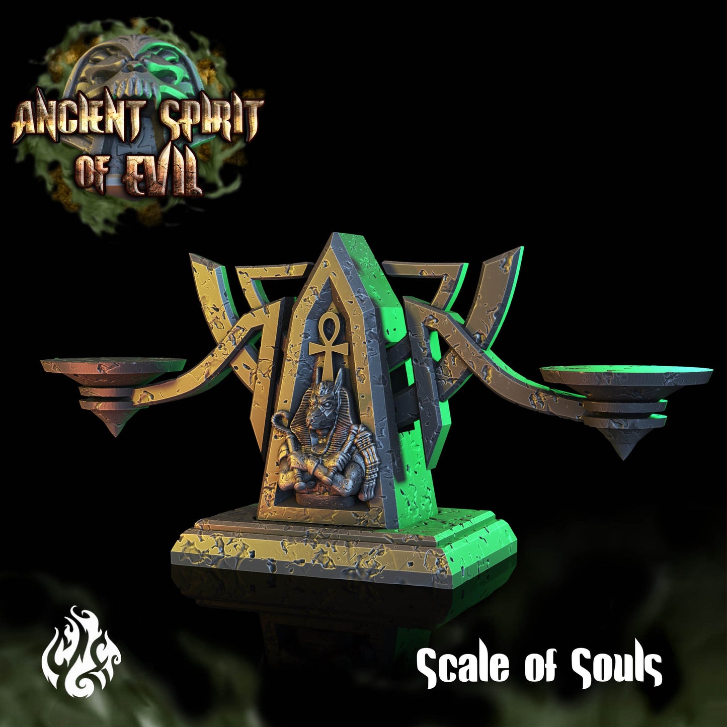 Scale of Souls Tabletop RPG Miniature | Ancient Spirit of Evil Collection | Crippled God Foundry