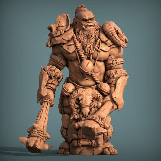 Orc War Chief Tabletop RPG Miniature | Print My Minis | Orcs