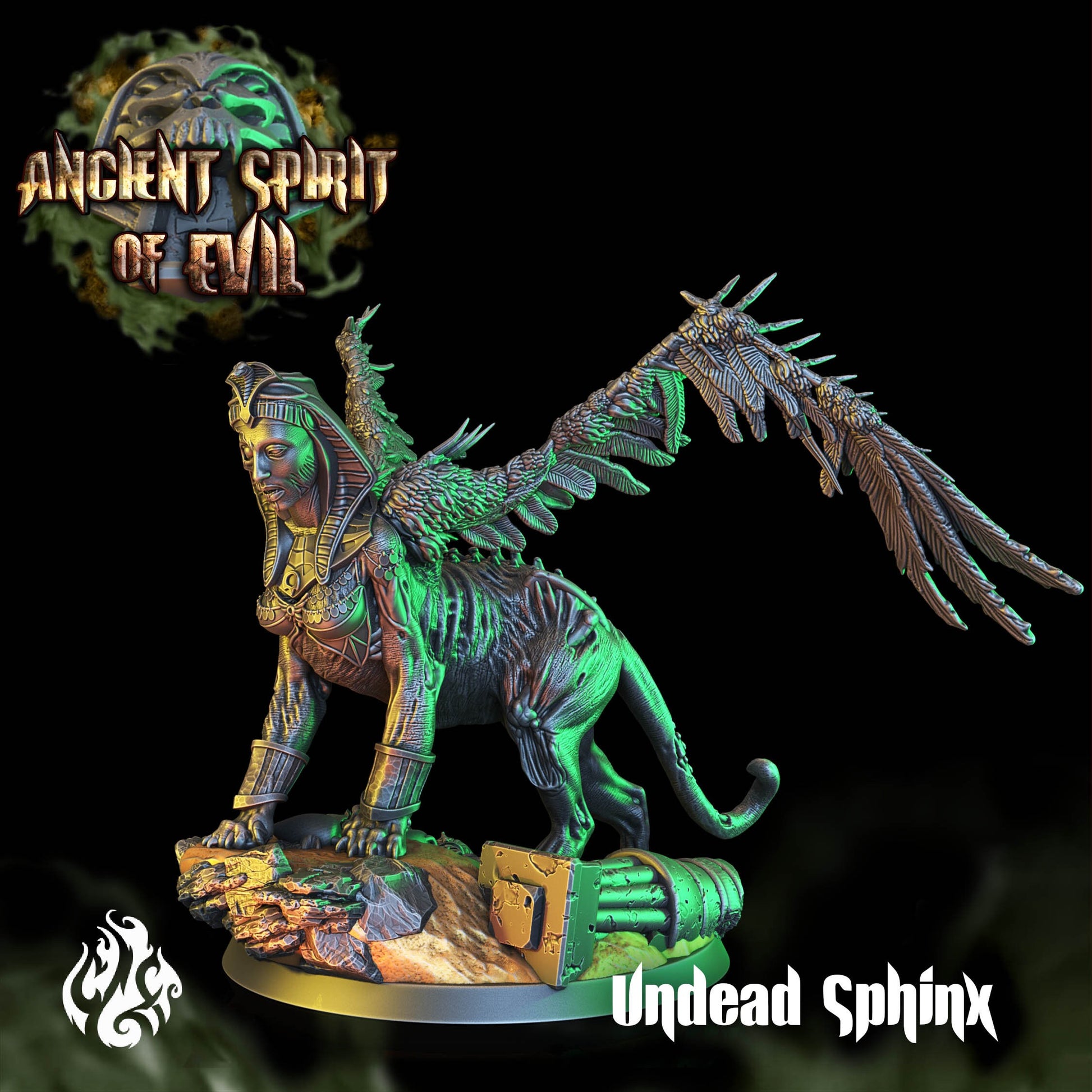 Ancient Serpent Sentinel, Wrath of Apophis, Fantasy Miniature
