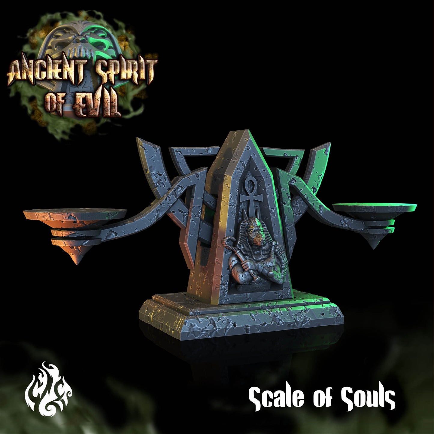 Scale of Souls Tabletop RPG Miniature | Ancient Spirit of Evil Collection | Crippled God Foundry