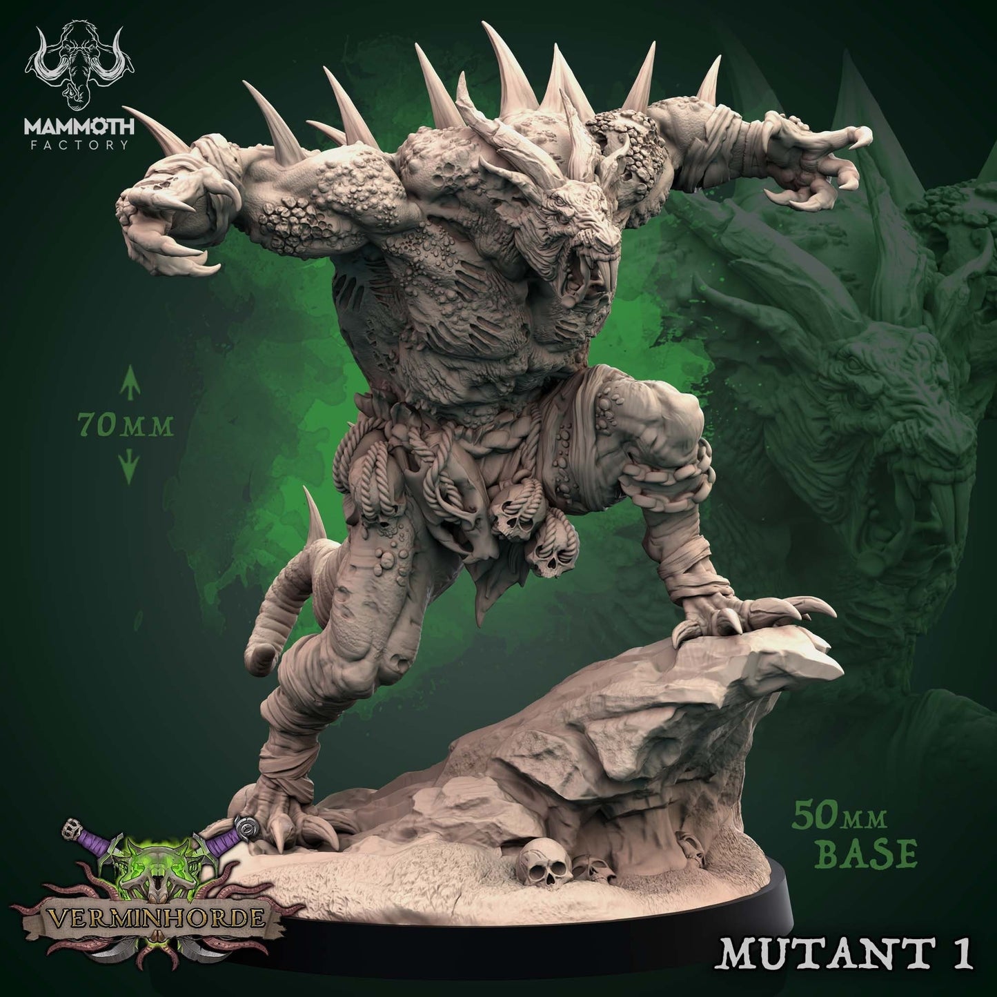 Ratfolk Mutants Tabletop Miniature Set | Verminhorde Collection | Mammoth Factory