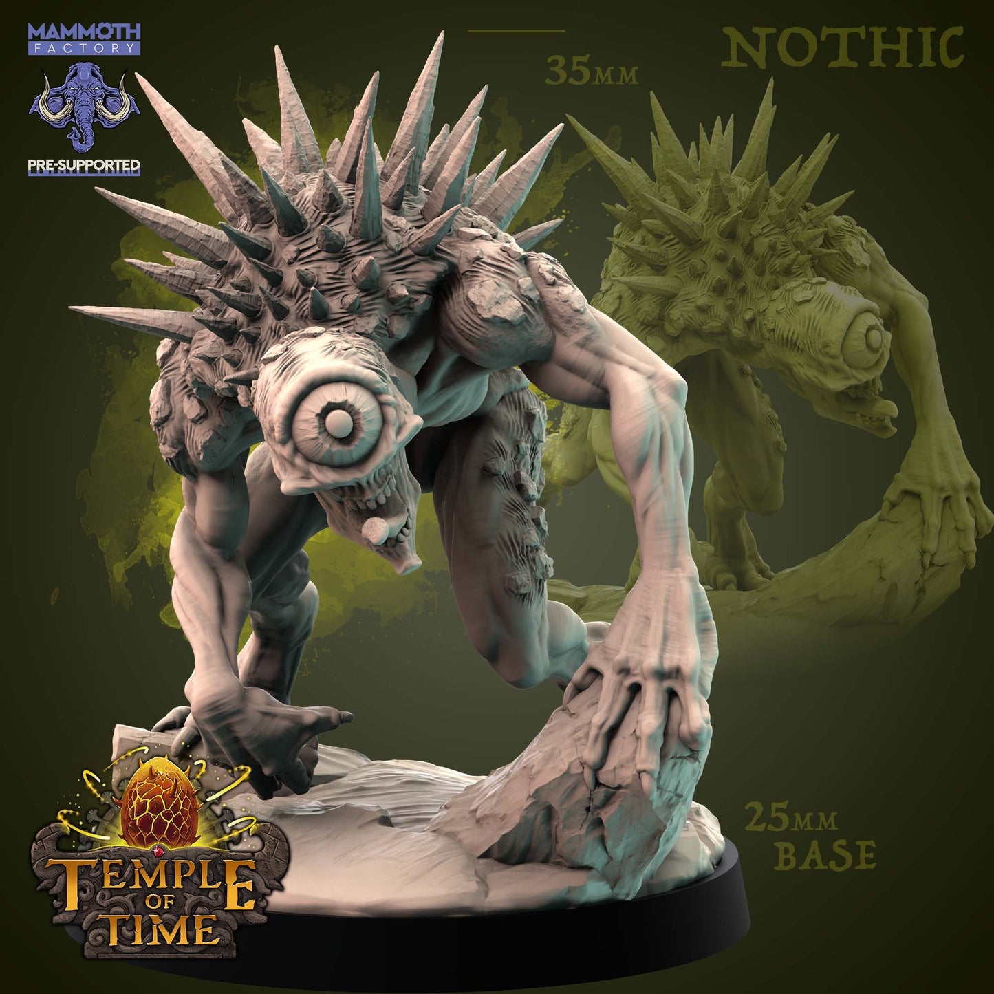 Nothic Cursed Creature Tabletop Miniature | Temple of Time Collection | Mammoth Factory