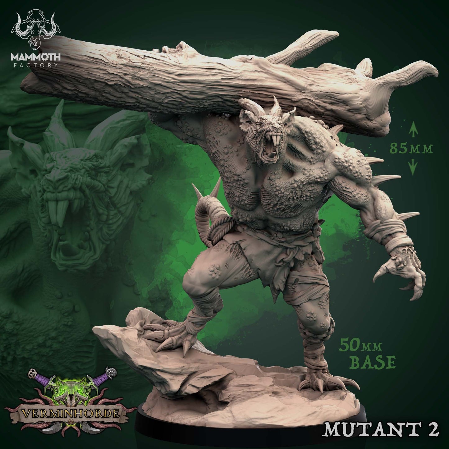 Ratfolk Mutants Tabletop Miniature Set | Verminhorde Collection | Mammoth Factory