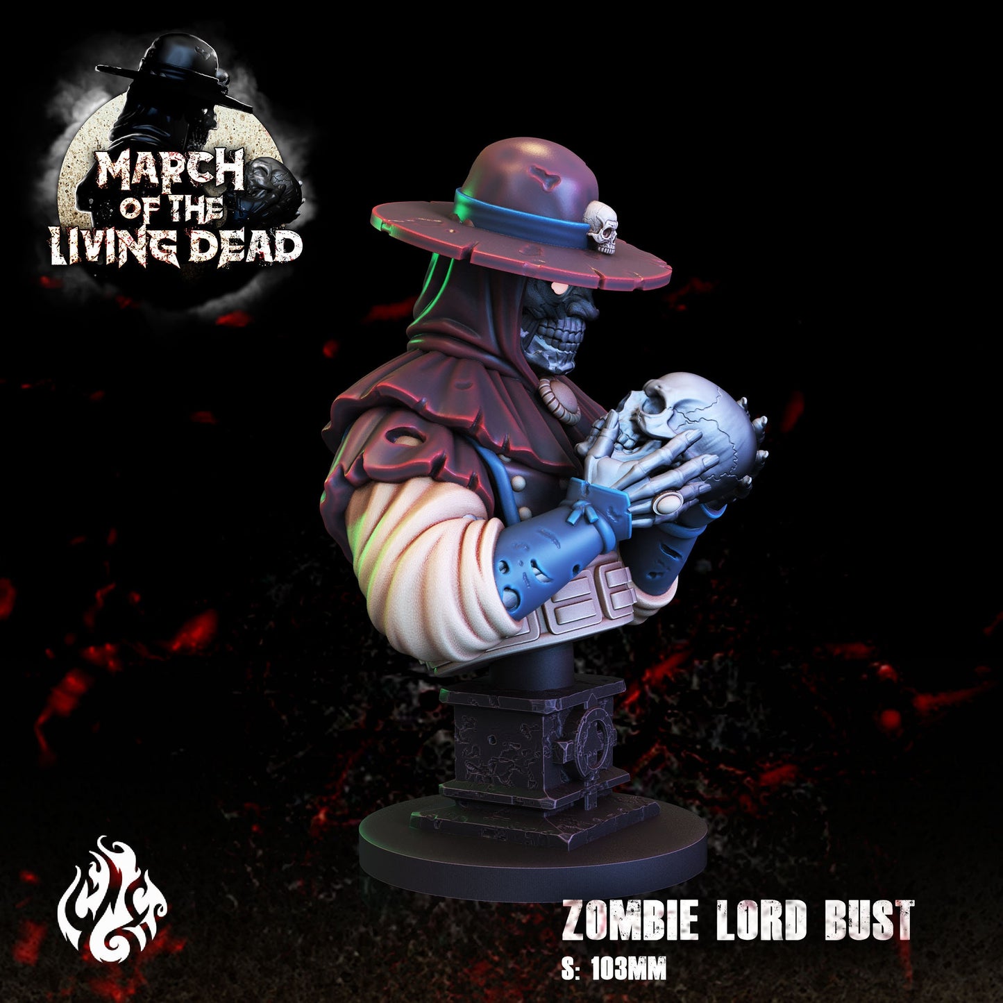 Zombie Lord Bust | March of the Living Dead Collection | Crippled God Foundry