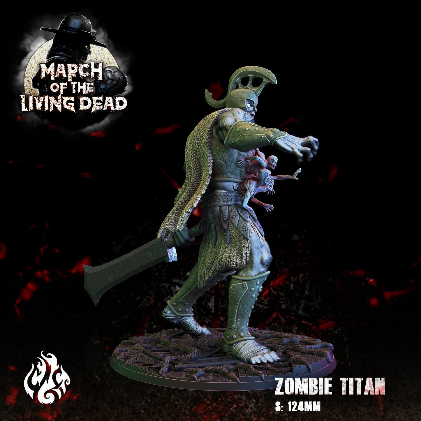 Zombie Titan Tabletop RPG Miniature | March of the Living Dead Collection | Crippled God Foundry