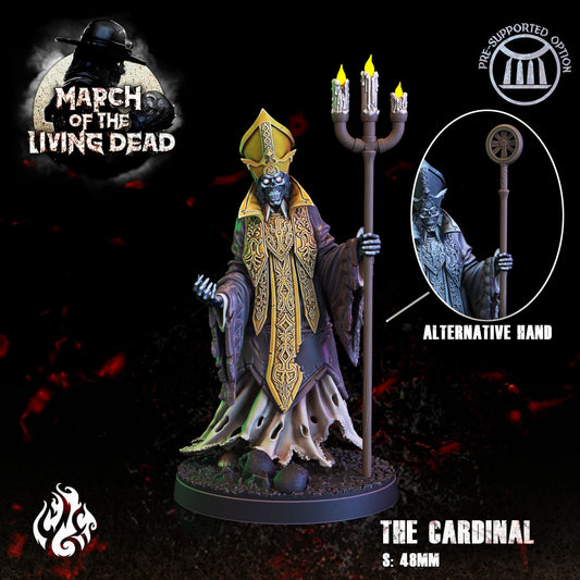 Undead Cardinal Tabletop RPG Miniature | March of the Living Dead Collection | Crippled God Foundry