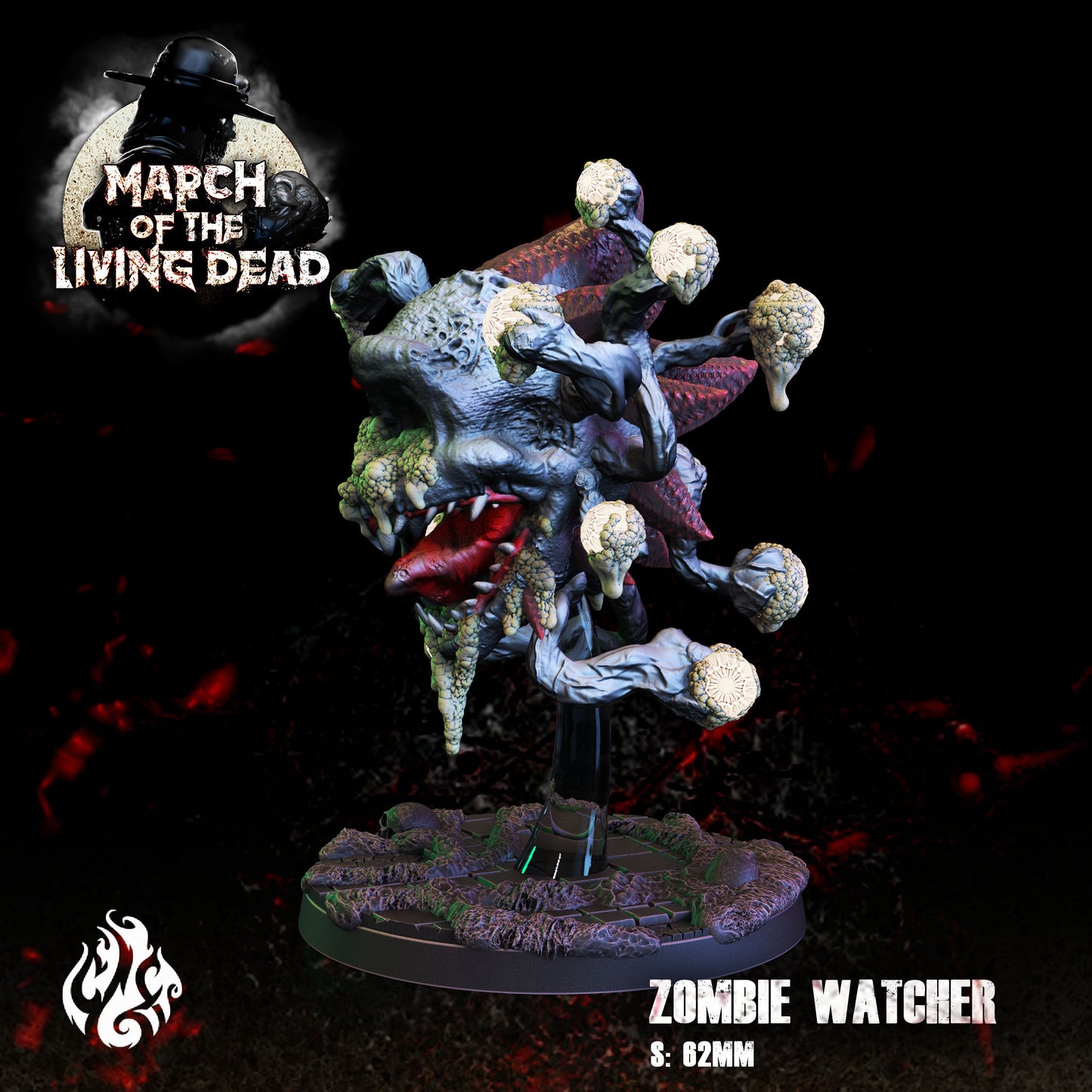 Zombie Watcher Tabletop RPG Miniature | March of the Living Dead Collection | Crippled God Foundry