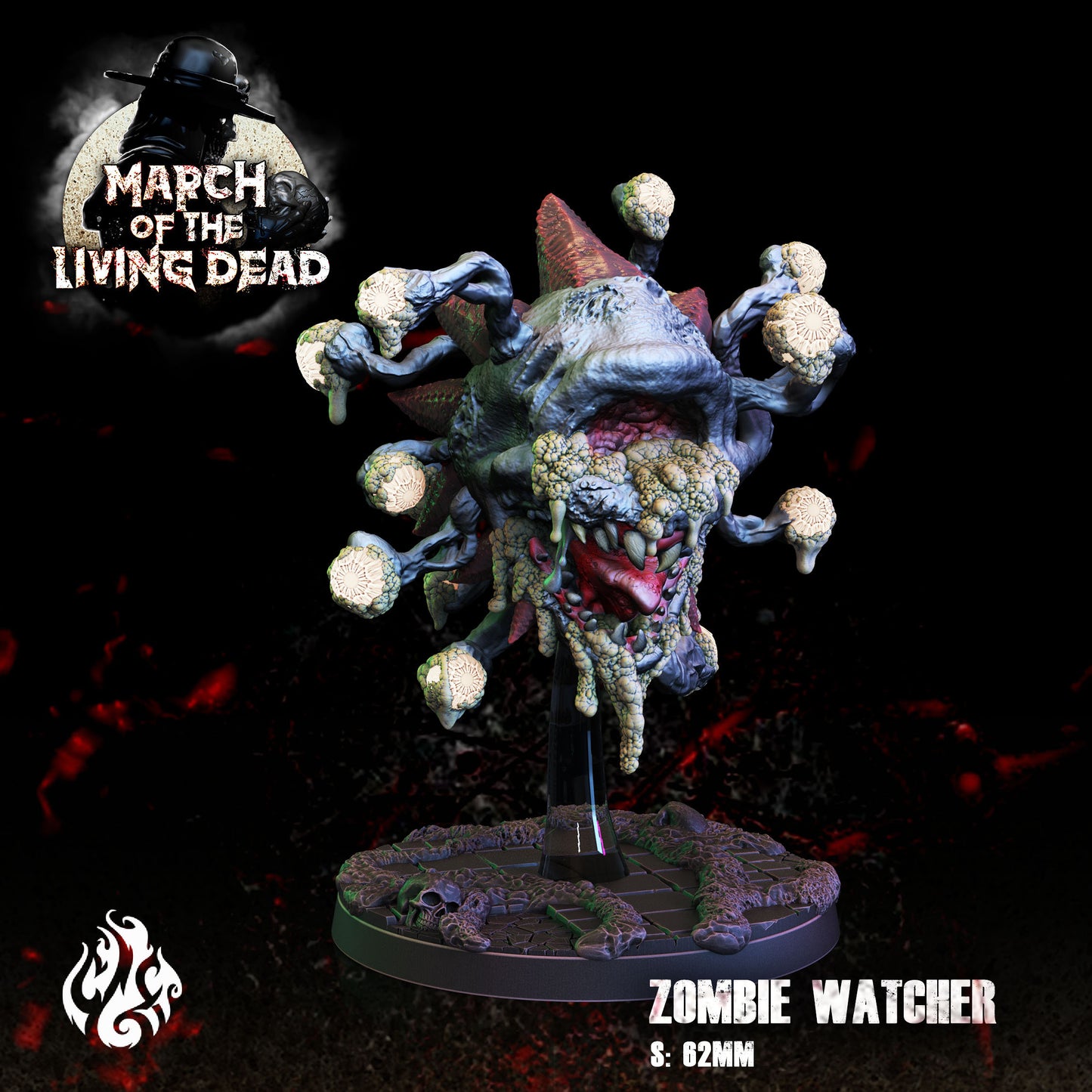 Zombie Watcher Tabletop RPG Miniature | March of the Living Dead Collection | Crippled God Foundry