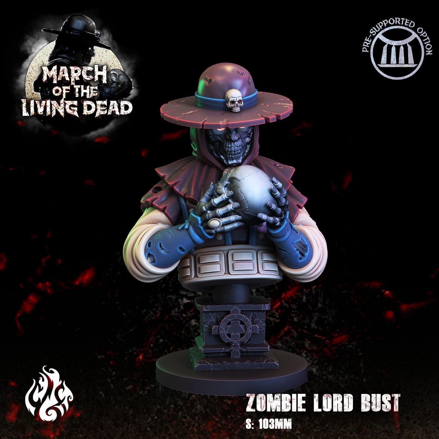 Zombie Lord Bust | March of the Living Dead Collection | Crippled God Foundry