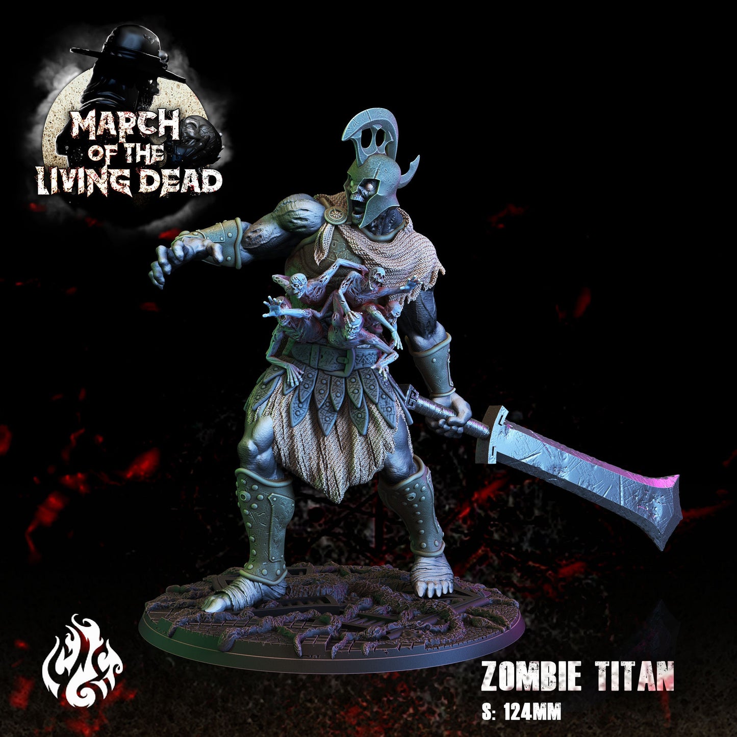 Zombie Titan Tabletop RPG Miniature | March of the Living Dead Collection | Crippled God Foundry