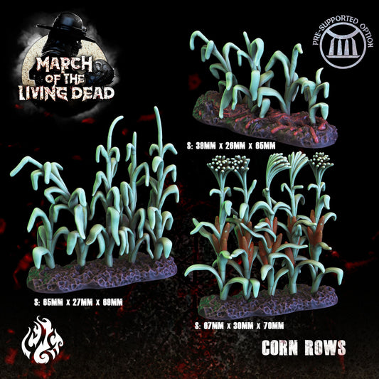 Zombie Infected Cornrows Tabletop RPG Miniature Set | March of the Living Dead Collection | Crippled God Foundry