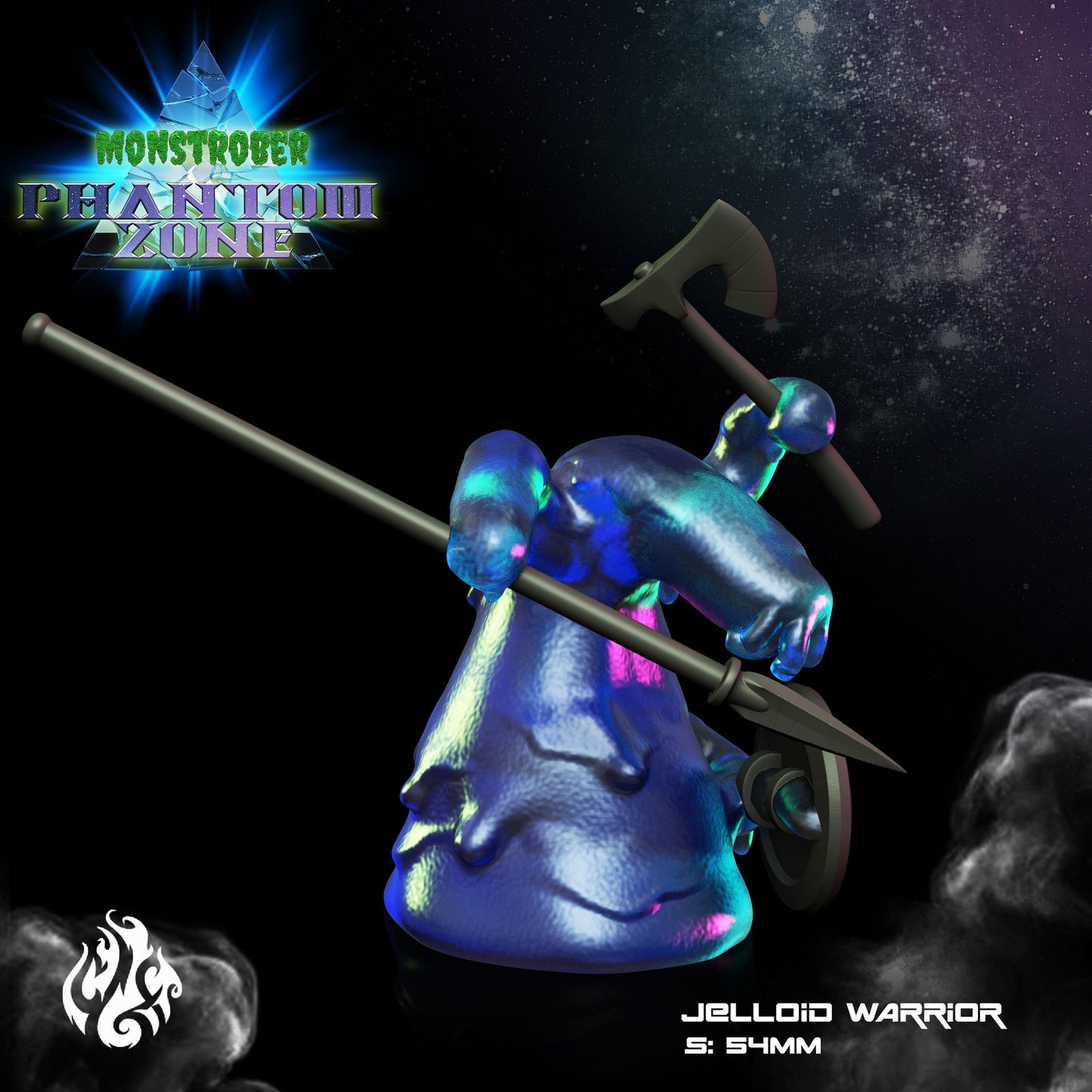 Jelloid Warrior Resin Tabletop Miniature | Monstrober 2022 Collection | Crippled God Foundry