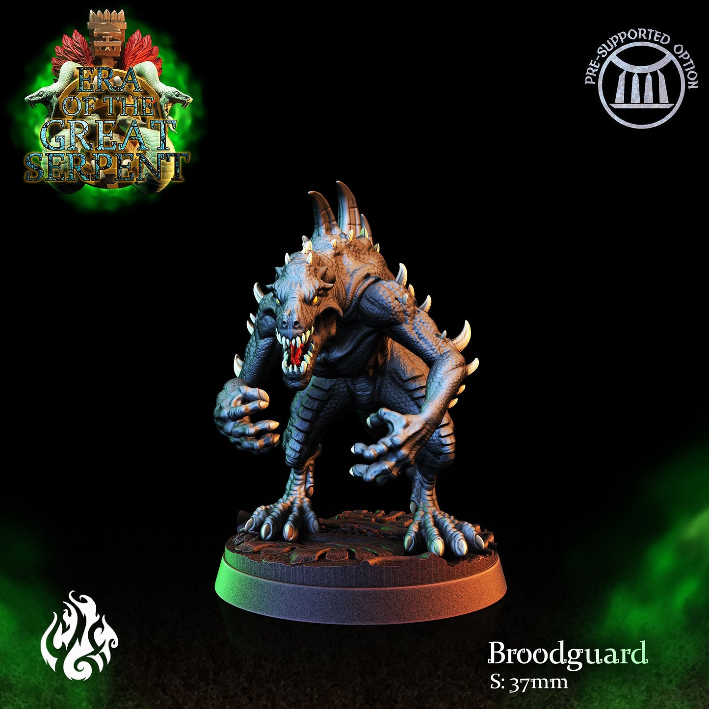 Broodguard Tabletop RPG Miniature | Era of the Great Serpent Collection | Crippled God Foundry