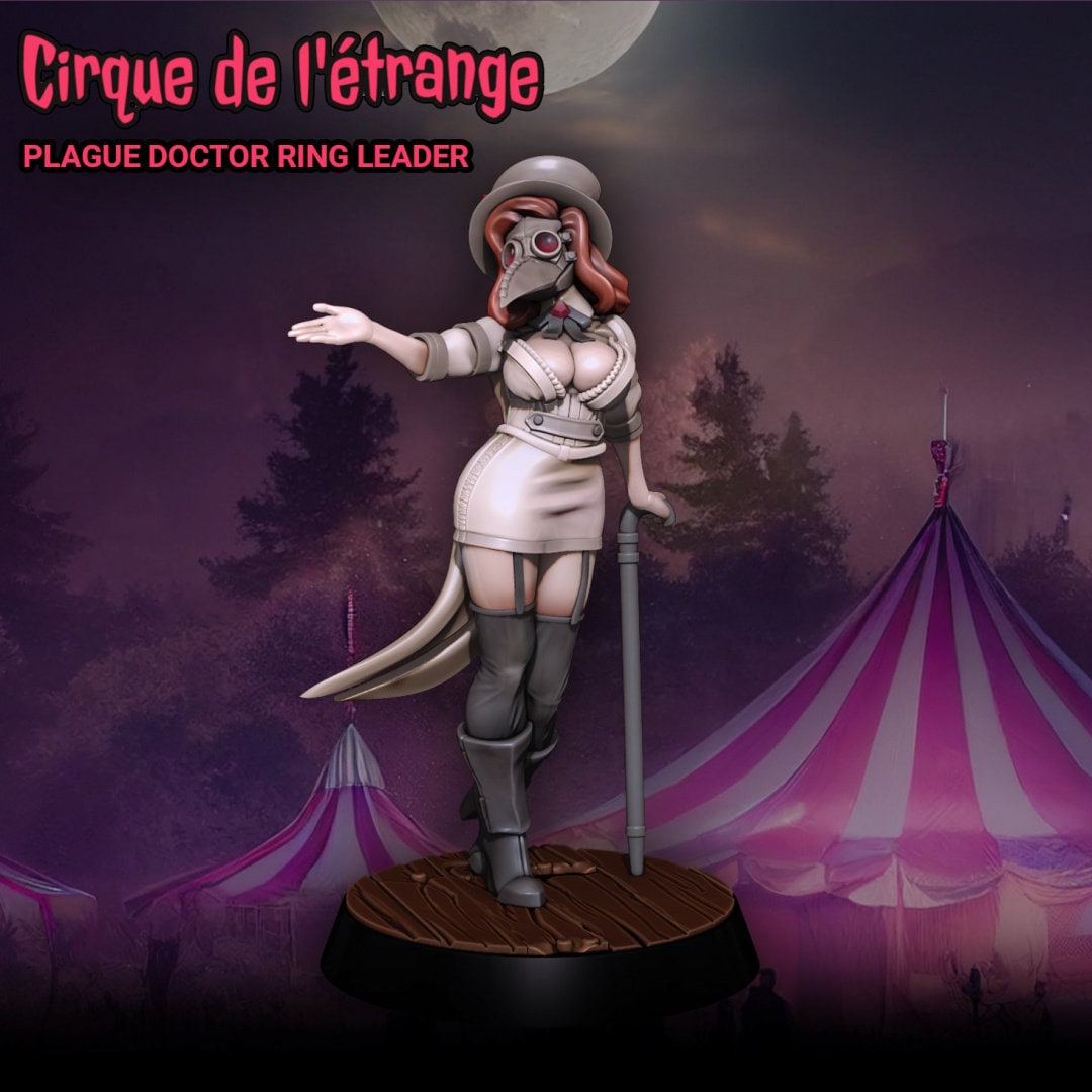 Plague Doctor Ringmaster Tabletop Miniature and Variants | Cirque De L'etrange | Gaz Miniatures