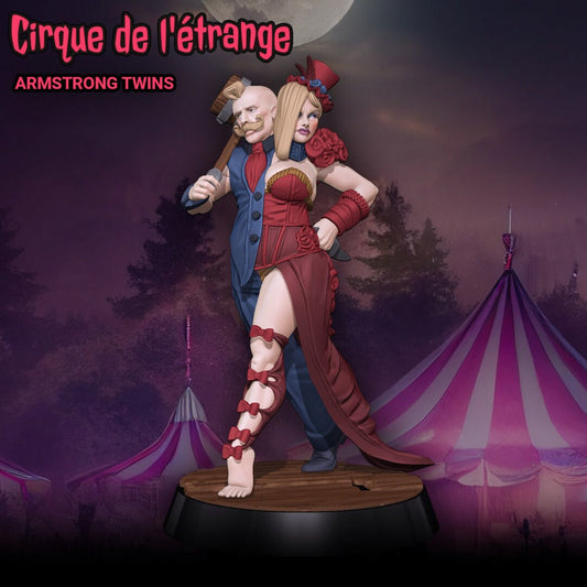 Armstrong Twins Tabletop Miniature and Variants | Cirque De L'etrange | Gaz Miniatures