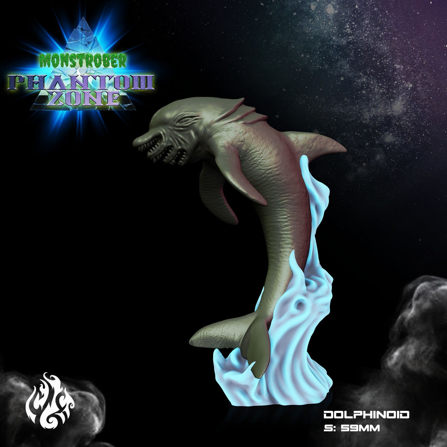 Dolphinoid Resin Tabletop Miniature | Monstrober 2022 Collection | Crippled God Foundry