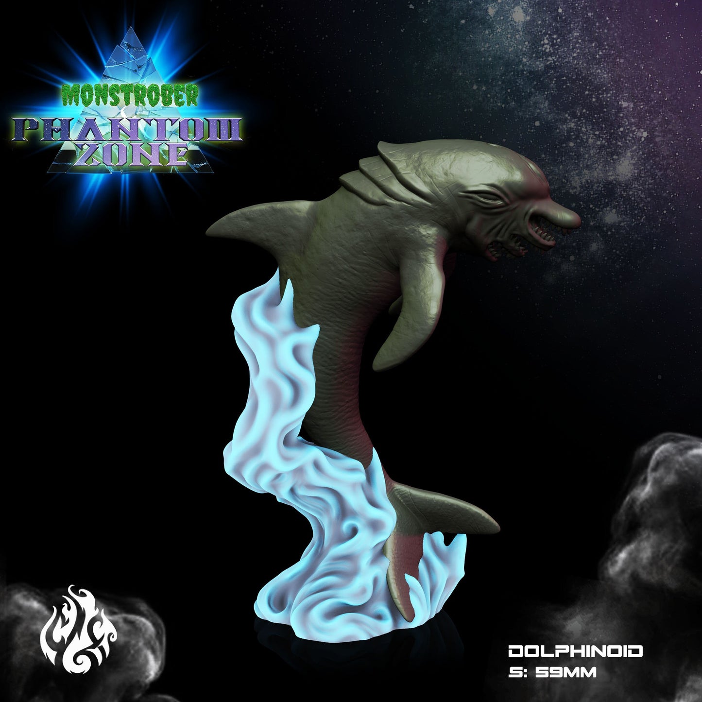 Dolphinoid Resin Tabletop Miniature | Monstrober 2022 Collection | Crippled God Foundry